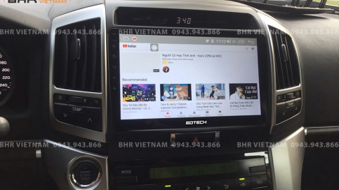 Màn hình DVD Android liền camera 360 Toyota Land Cruiser 2008 - 2015 | Gotech GT360